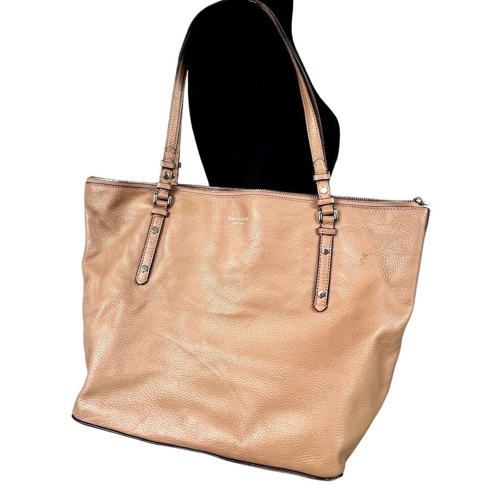 Kate Spade New York Polly Tan Tote Bag Women's Handbag GUC